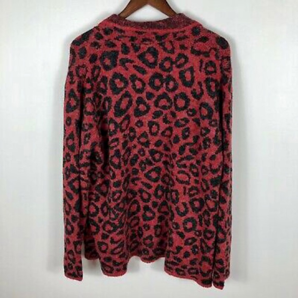 NWT Joseph A Leopard Print Open Front Cardigan XS - Picture 3 of 6